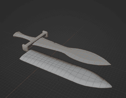 The Moonblade v2 3d model
