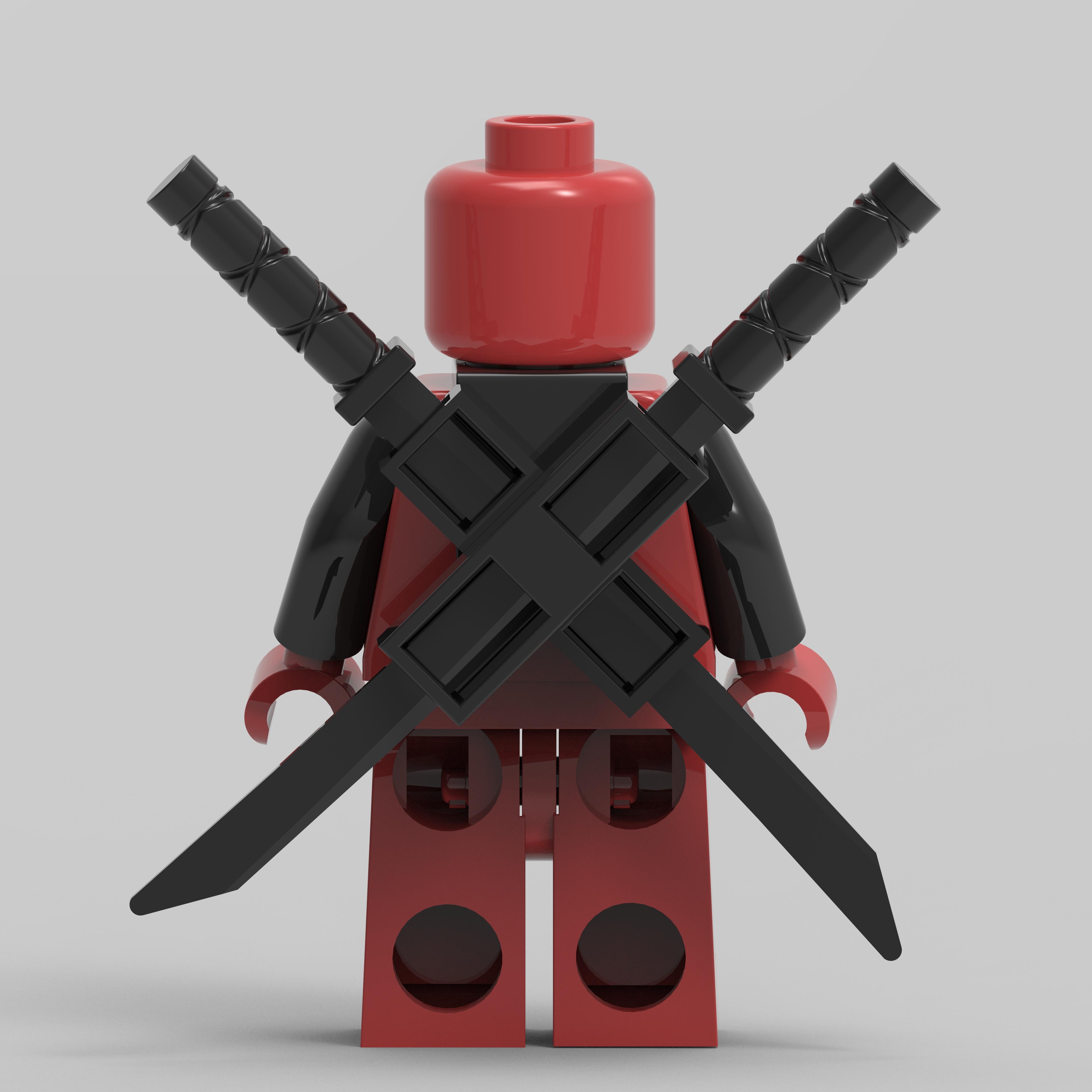 Deadpool LEGO STL file 3d model