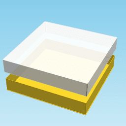 FULL BLOCK, nestable box (v1) 3d model