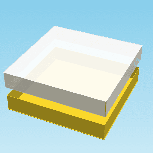 FULL BLOCK, nestable box (v1) 3d model