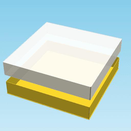 FULL BLOCK, nestable box (v1) 3d model