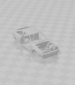 1/64 TOYOTA AE86 CHASSIS 3d model