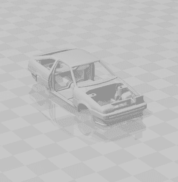1/64 TOYOTA AE86 CHASSIS 3d model