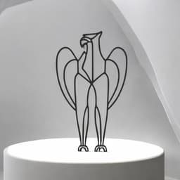Griffin Line Art - Desktop Line Art 3d model