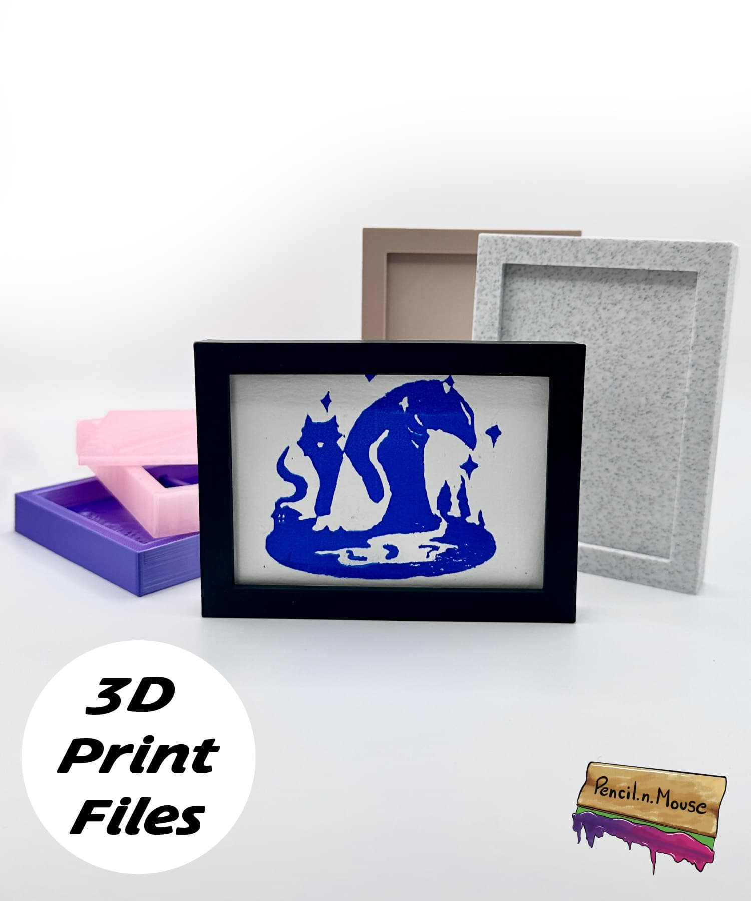 ACEO/ATC Picture Frame - Plain Edge 3d model