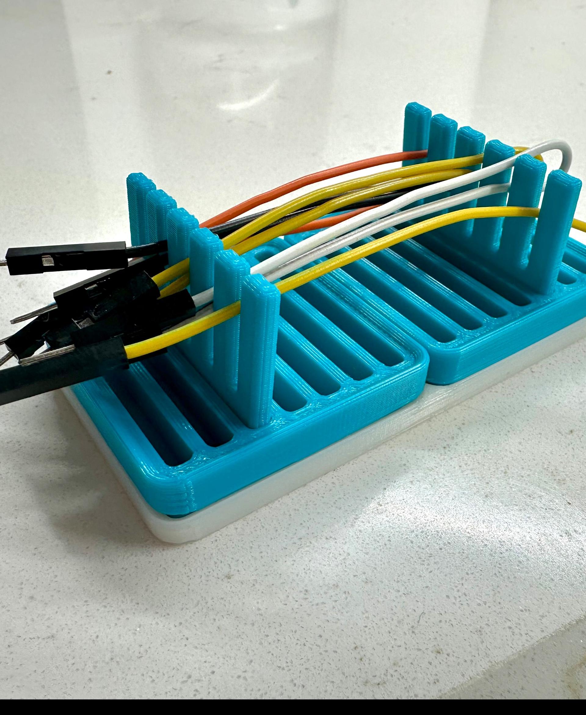 Gridfinity Adjustable Jumper Wire Comb 3d model