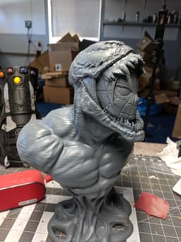 Venom Spidey Bust 3d model