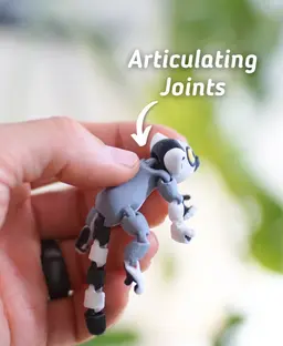Linking Lemur - Articulated Fidget Lemur - Ludo Animal 3d model