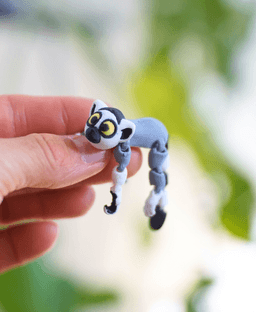 Linking Lemur - Articulated Fidget Lemur - Ludo Animal 3d model