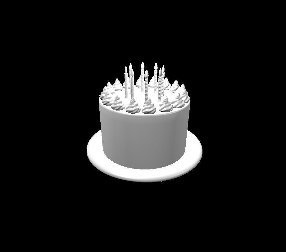 Birthday Cake Mimic - Birthday Cake - 3d model render - D&D - 3d model