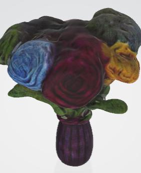 Crochet Flower Bouquet 3d model