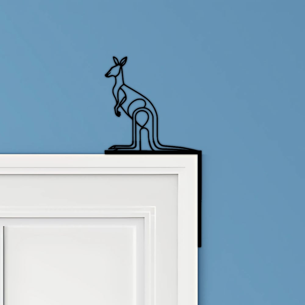 Kangaroo Door Corner Decor 3d model