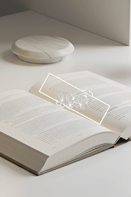Flower Bookmark, Creativity Bookmark, Gift Idea 3d model