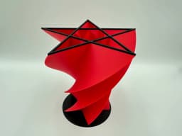 Twisted Pentagram Vase 3d model
