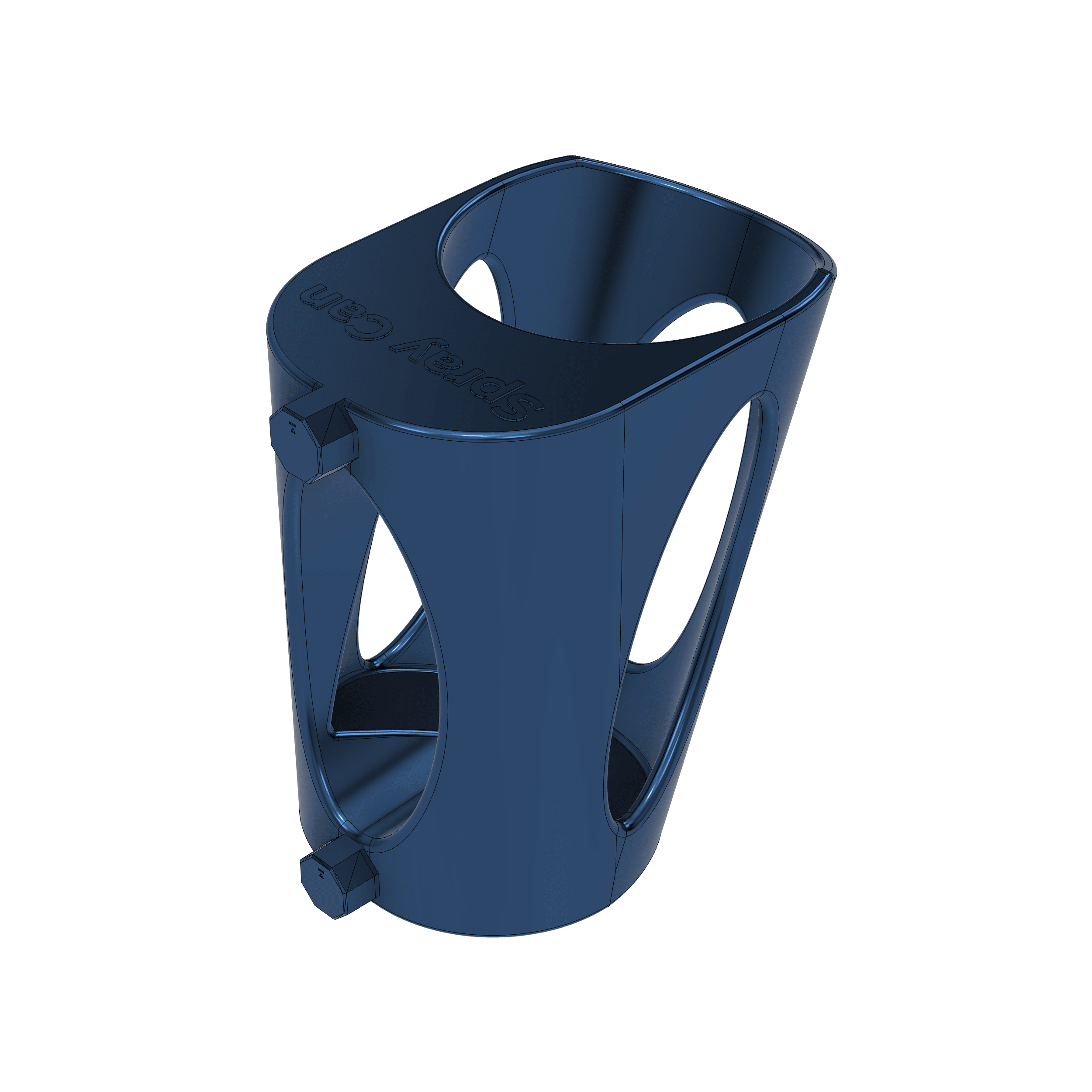 MultiBoard Angled Spray Can Holder 3d model