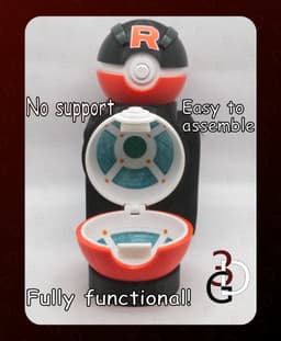 Functional Team Rocket Greatball Full Detailed 3d model