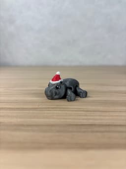 Christmas Hippo Fidget 3d model