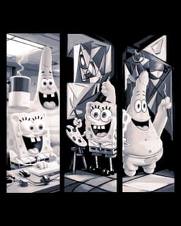 Best Friends forever - Spongebob and Patrick -set of bookmarks 3d model