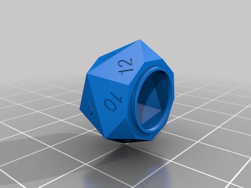 Screw Top D20 Dice Box V2 3d model
