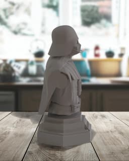 Darth Vader Bust Statue Figurine 3d model