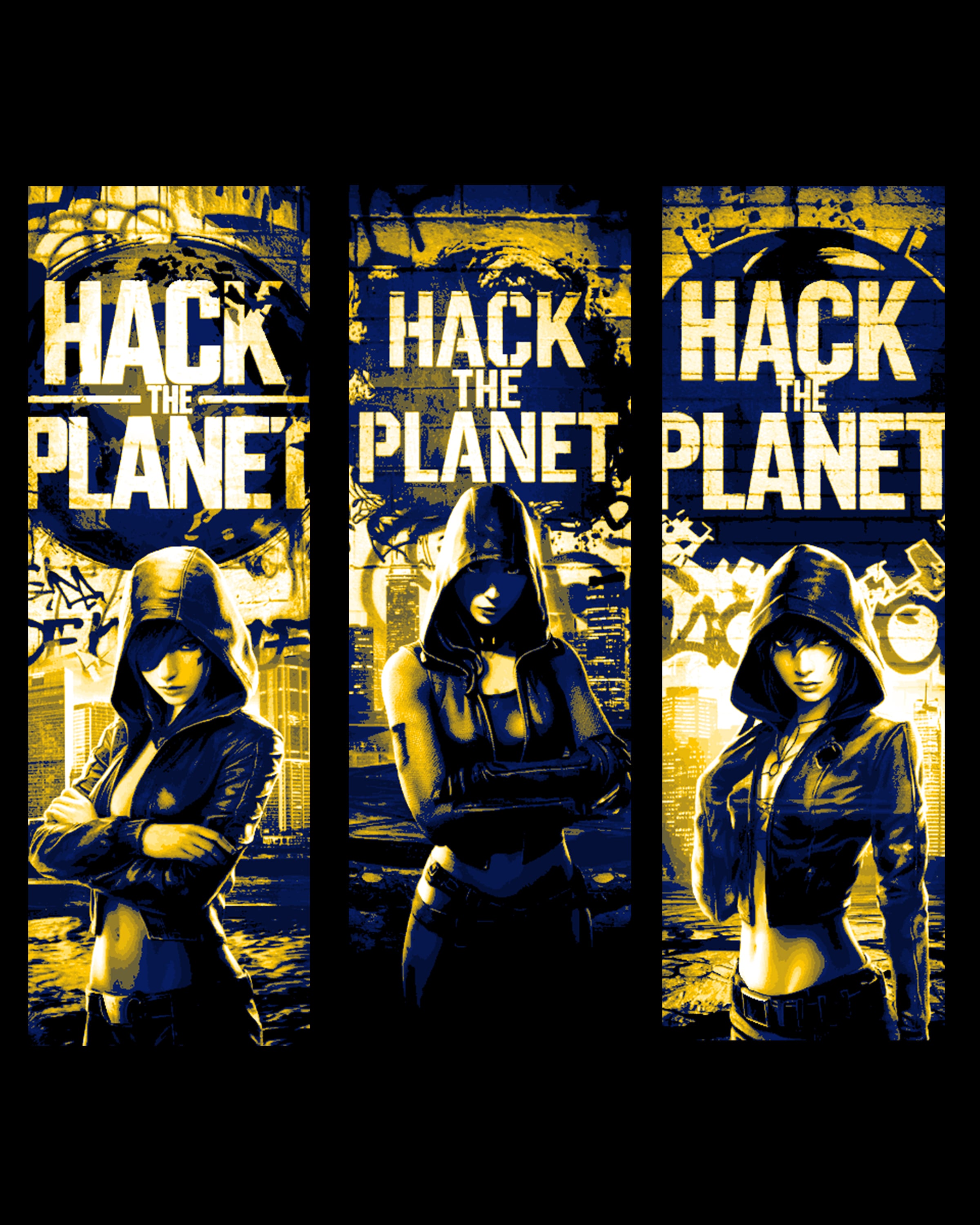 Hack the planet - Hackers take over the world - Set of bookmarks 3d model