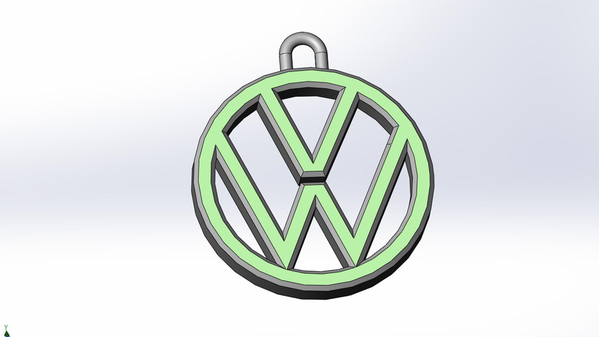 Chaveiro Da Volkswagen 3d model