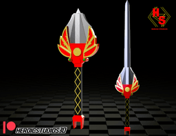 Extendable Power Sword 3d model