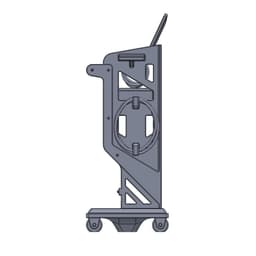 1:64 Diagnostic Laptop Tool Cart 3d model