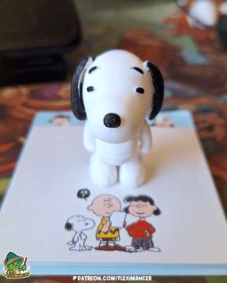 Snoopy - Peanuts | Flexi Print-in-place + Keychain | Multicolor 3d model