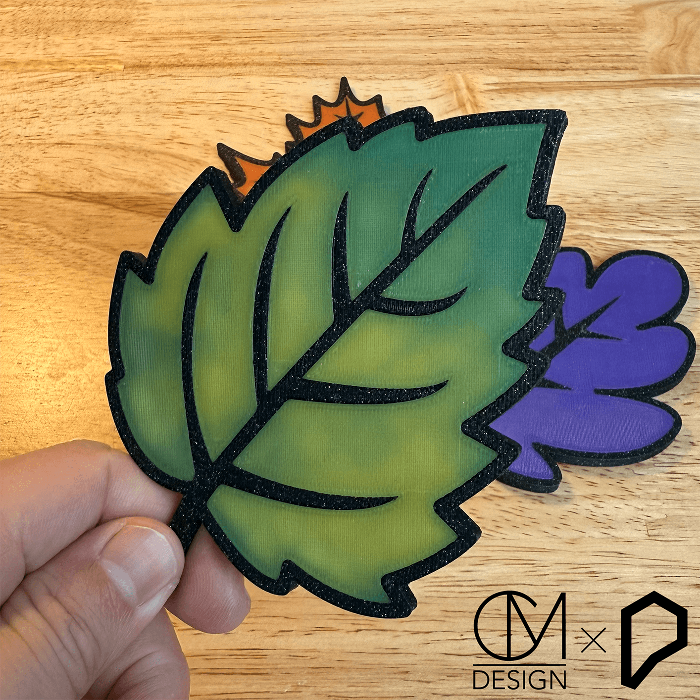 Fallen Leaves Thermohromic Coasters 3d model
