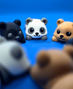 3DL Mini Bears 3d model