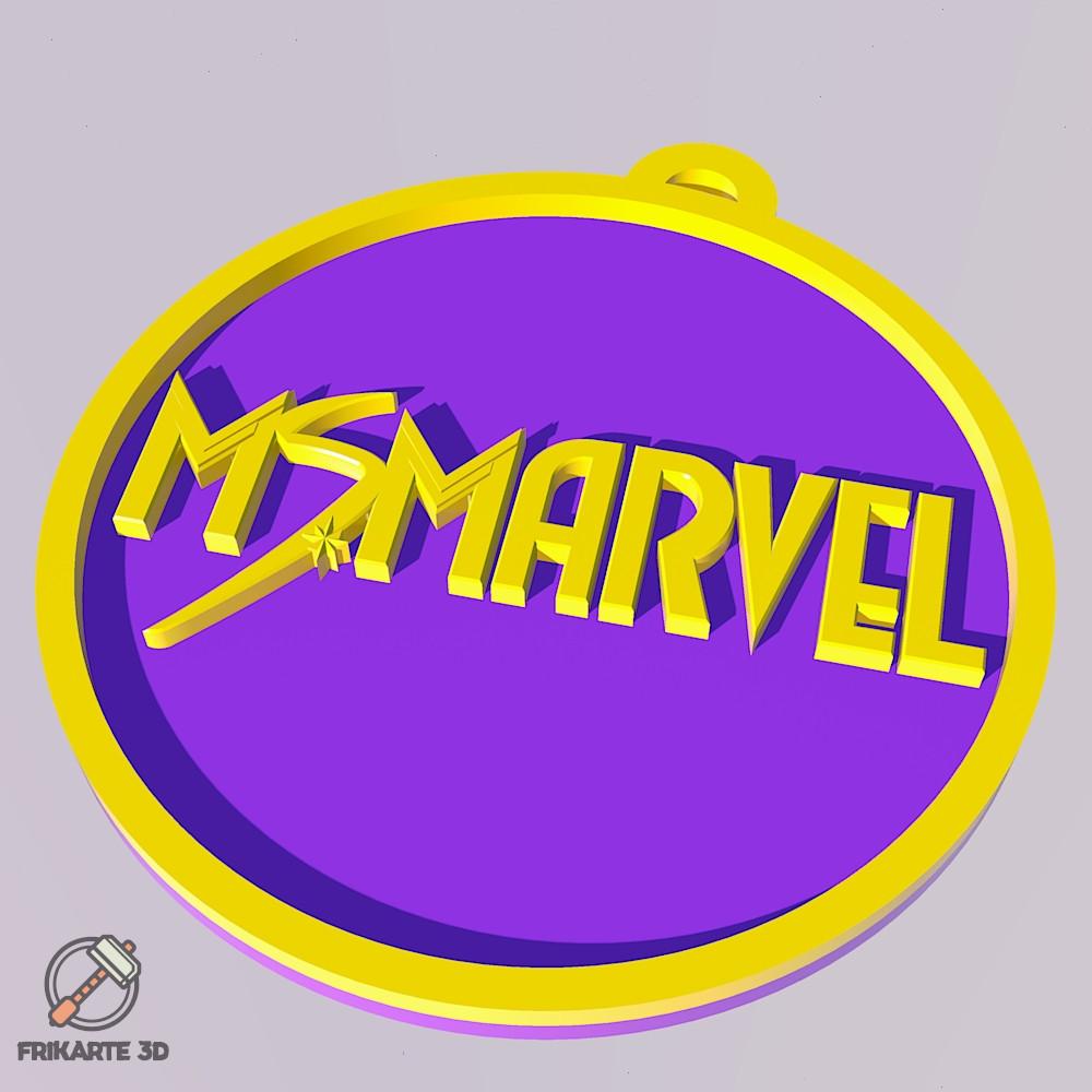 Ms Marvel Keychain 3d model
