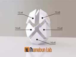 Low Poly Chick and Egg Magnet Puzzle (No supports, no AMS) 3d model