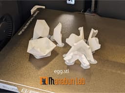 Low Poly Chick and Egg Magnet Puzzle (No supports, no AMS) 3d model