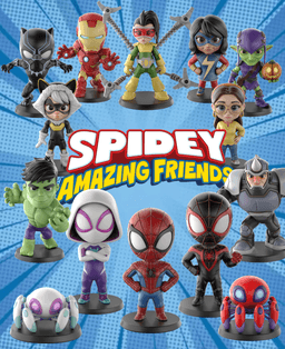 Spidey Amazing Friends STL Files - Spider Team - Superhero 3D Print Models 3d model
