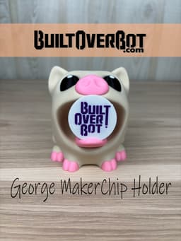 George the Pig MakerChip Holder 3d model
