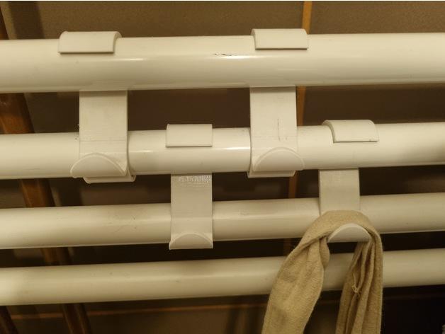 Radiator towel hook 3d model