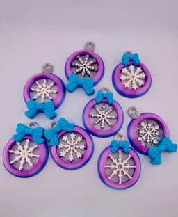 Snowflake Ornament Set 3d model
