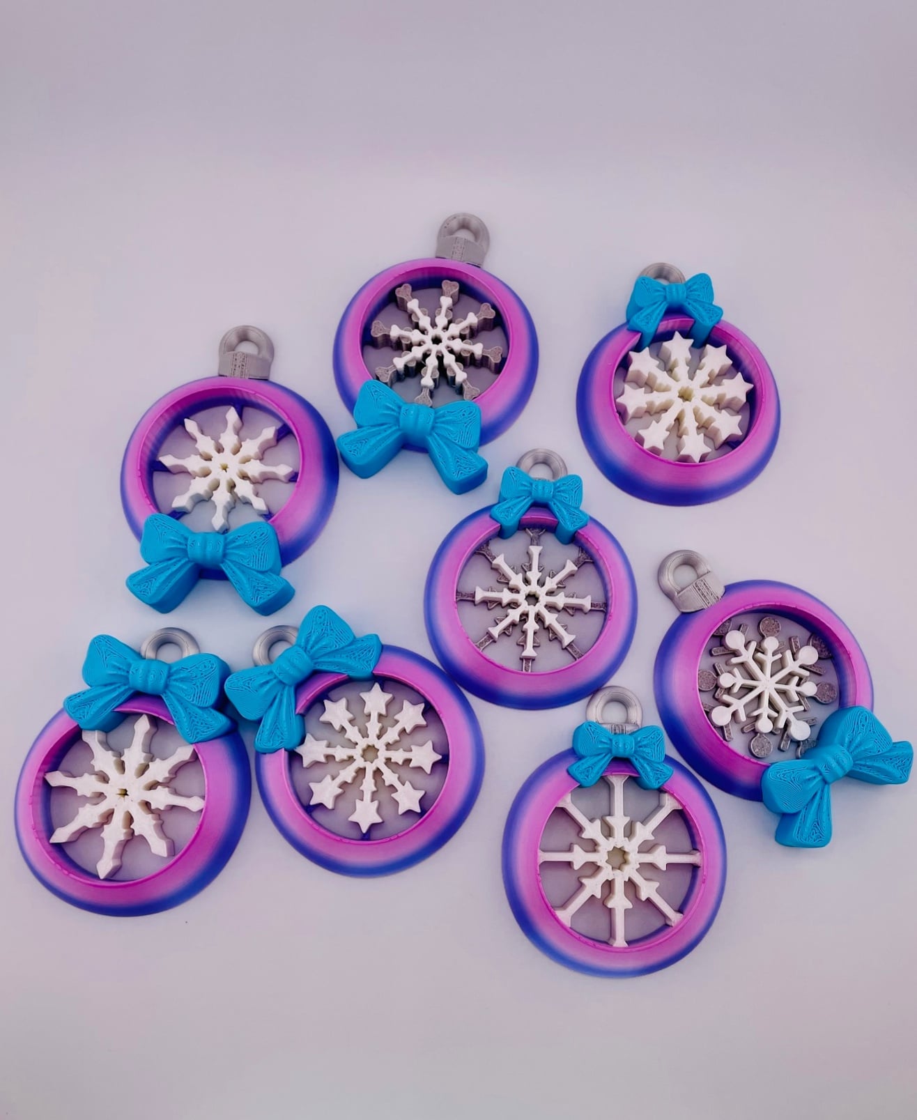 Snowflake Ornament Set 3d model