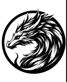 Leather Stamp 100mm Feather Dragon 3d model