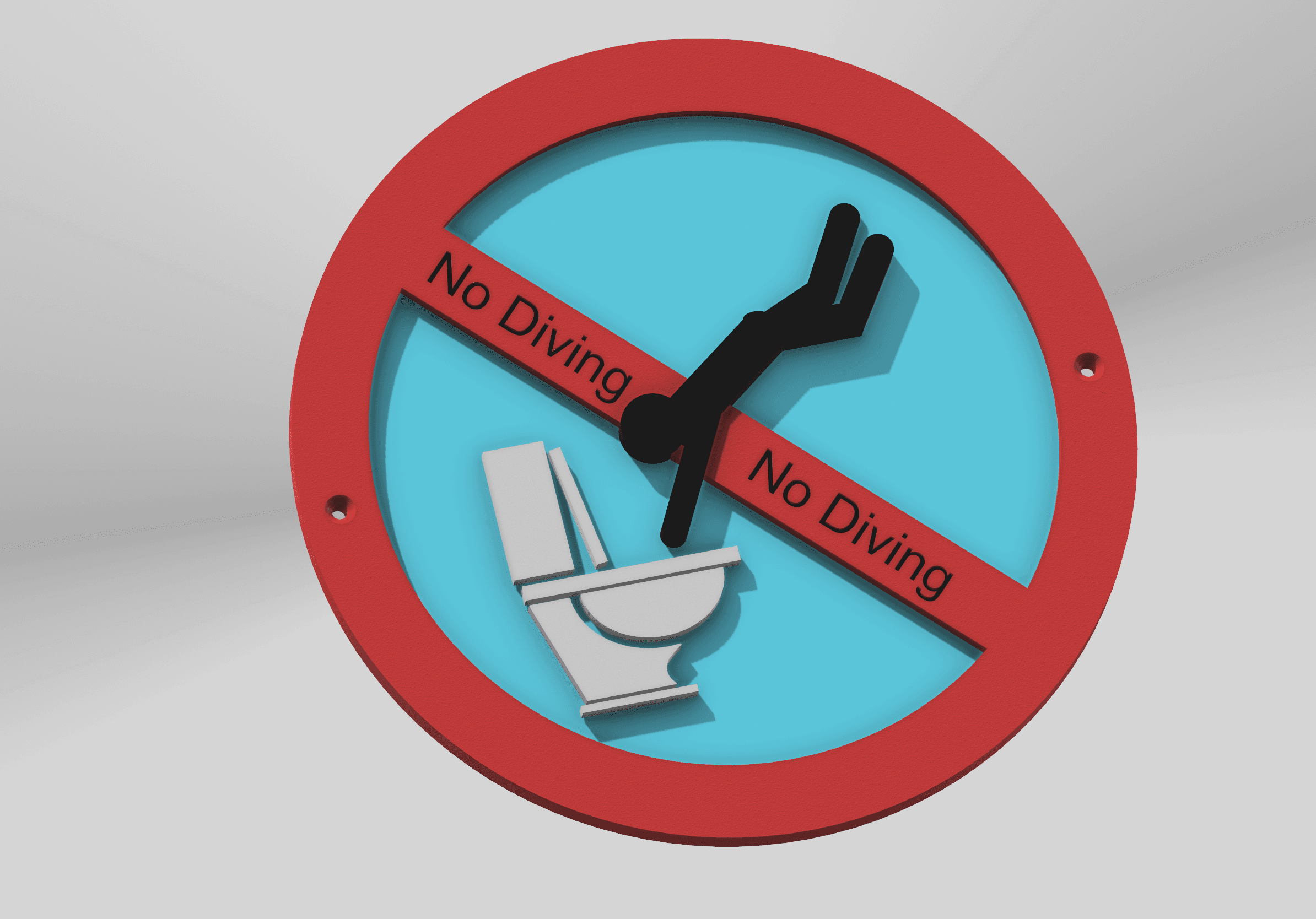 Toilet sign.stl 3d model