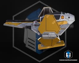 ETA-2 Jedi Starfighter Kit Card - 3D Print Files 3d model