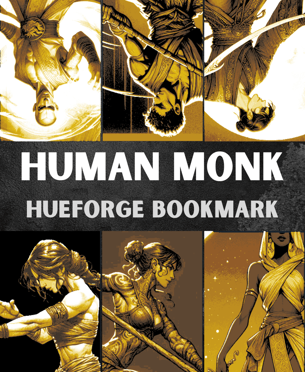 Human Monk Bookmarks (Male & Female) 3d model