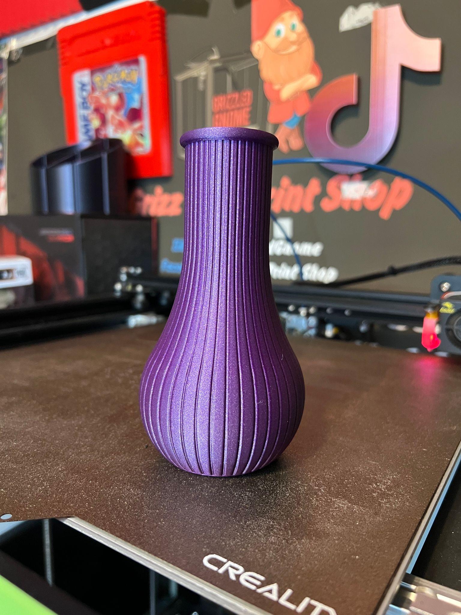Simple vase - fancy - Print in place! 3d model