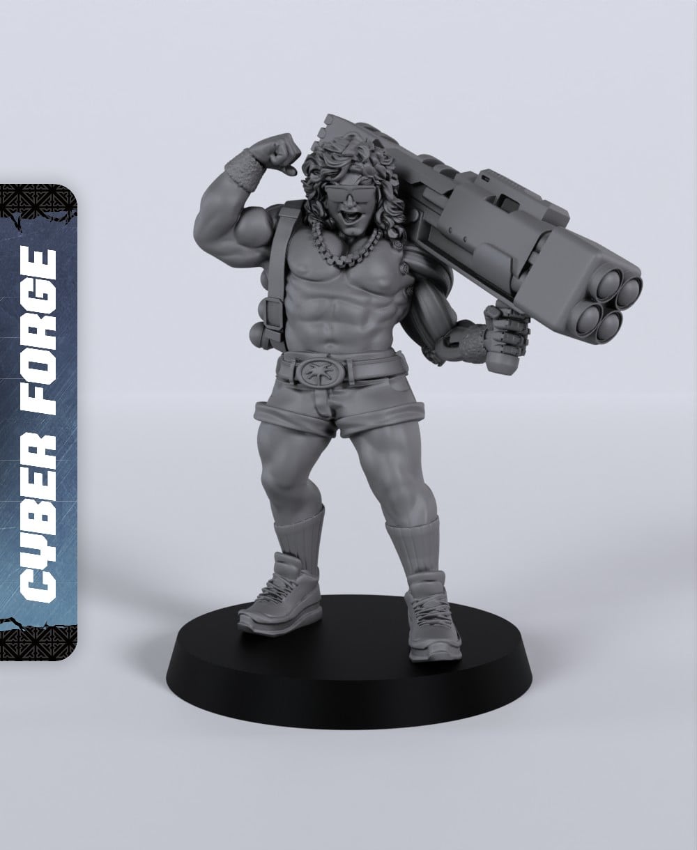 Roddy Sunbeam - With Free Cyberpunk - Sci-Fi Gift Ideas for RPG and Wargamers 3d model