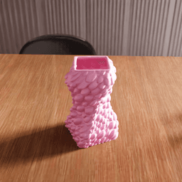 Textured Pebble Hourglass Vase 3d model