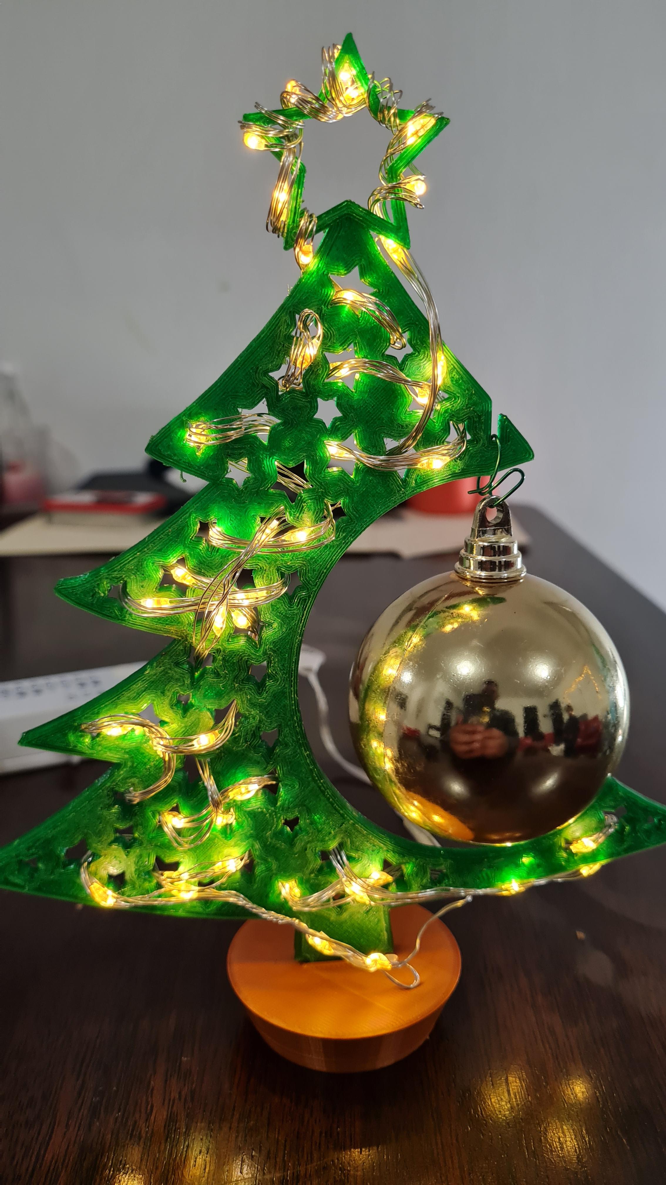 Starry Christmas Bauble Display Tree 3d model