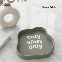 Wavy Aesthetic Catchall Tray - Cozy Vibes Only - 3D Print Model / STL for Home Decor 3d model