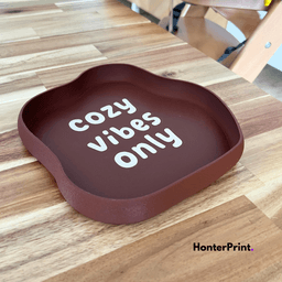 Wavy Aesthetic Catchall Tray - Cozy Vibes Only - 3D Print Model / STL for Home Decor 3d model