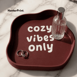 Wavy Aesthetic Catchall Tray - Cozy Vibes Only - 3D Print Model / STL for Home Decor 3d model